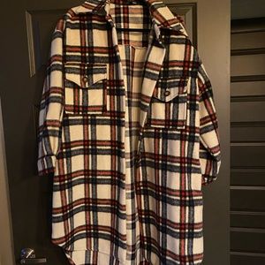 Long Oversized Faux Fur Coat